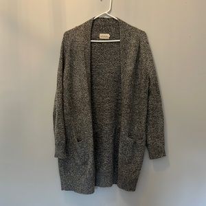 Cotton Blend Gray Cardigan